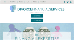 Desktop Screenshot of divorcefinancialservices.net