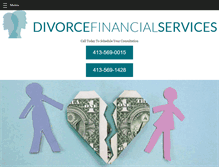 Tablet Screenshot of divorcefinancialservices.net